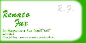 renato fux business card